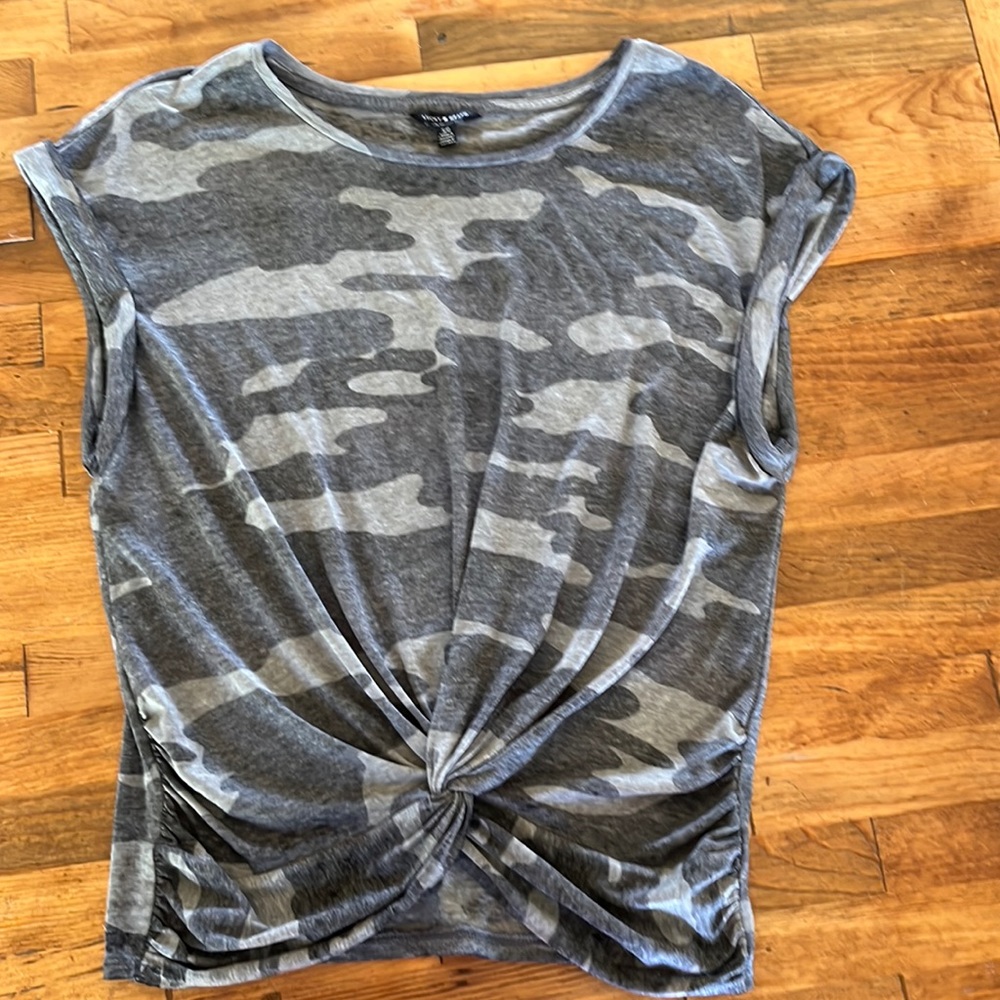Lucky Brand Black Camo T